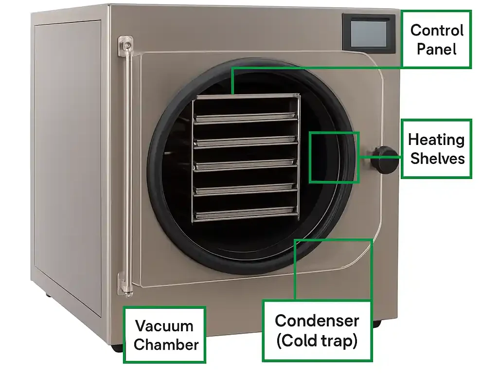 Interactive infographic: Anatomy of a freeze dryer